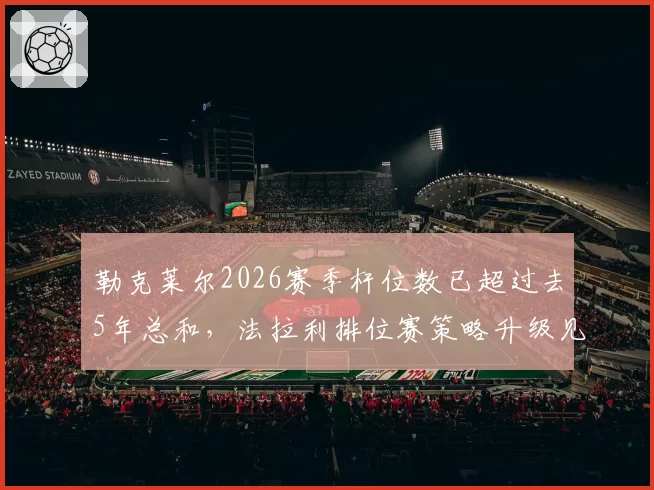 勒克莱尔2026赛季杆位数已超过去5年总和,法拉利排位赛策略升级见效